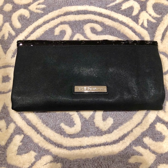 BCBGeneration Black Clutch with Sequence - Picture 2 of 6